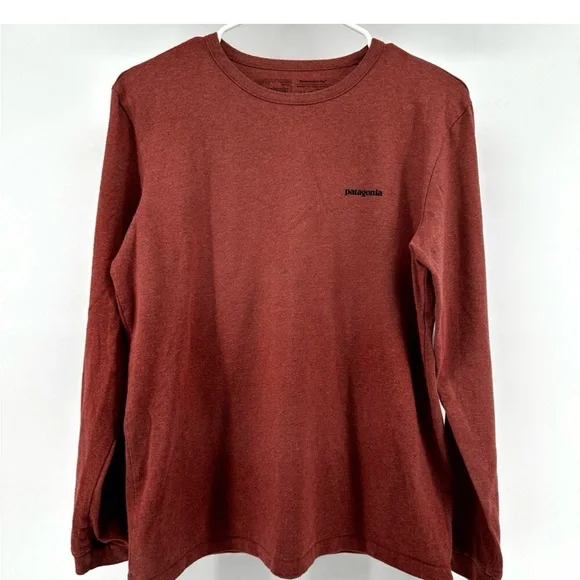 Patagonia Women's Brick Red Long Sleeve Tee - Picture 4 of 4